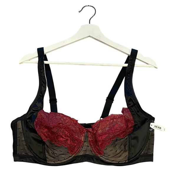 Adore Me Other - Adore Me Bra 38DD Lace Underwire Sheer Mesh Full Cup Support Festival Romantic